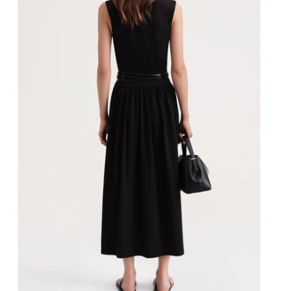 Toteme Black Midi Dress - Picture 9 of 10